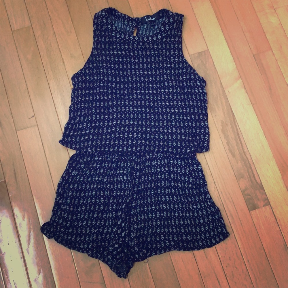 Creative Approach Black Print Romper
